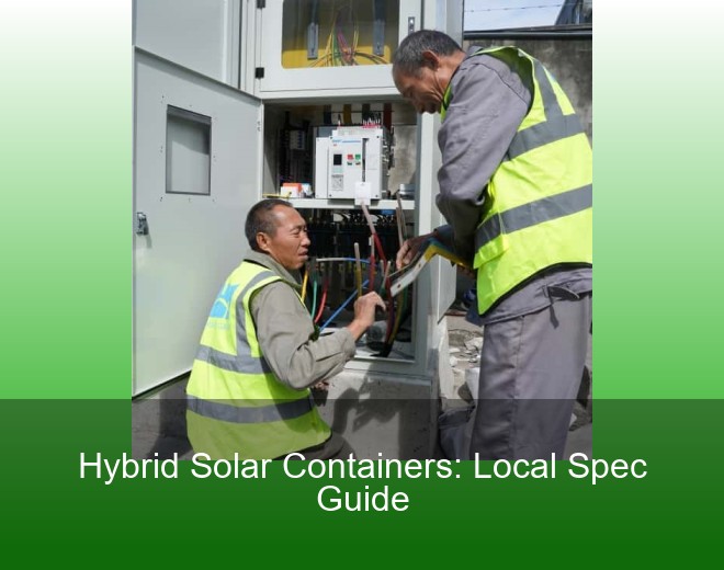 Hybrid Solar Containers: Local Spec Guide